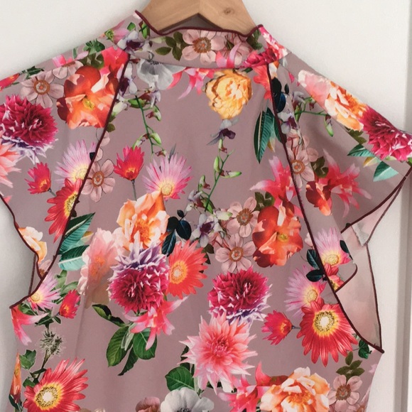 🌸 NWT Zara Printed Top L - Picture 8 of 12